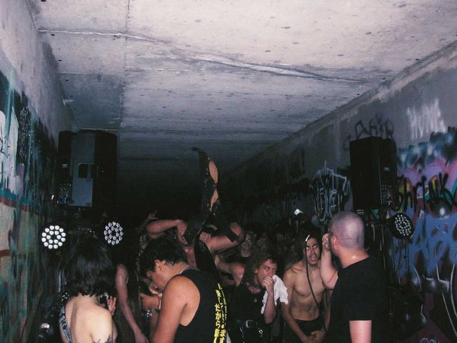 Crowd at a SERATONIN tunnel show